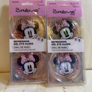 Creme Shop Minnie Mouse Refreshing Reusable Gel Eye Masks‎ Chill Warm Two Sets